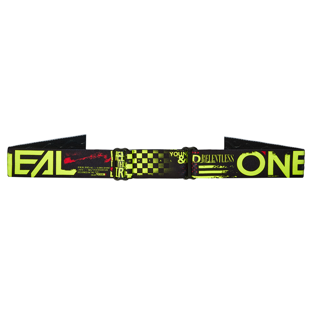 Gogle O'Neal B-10 ATTACK black/neon yellow - radium blue (junior)