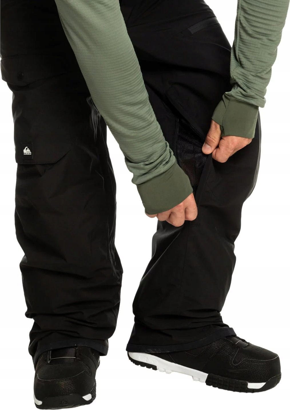 Męskie Spodnie Quiksilver Technical Snow Bib Pants