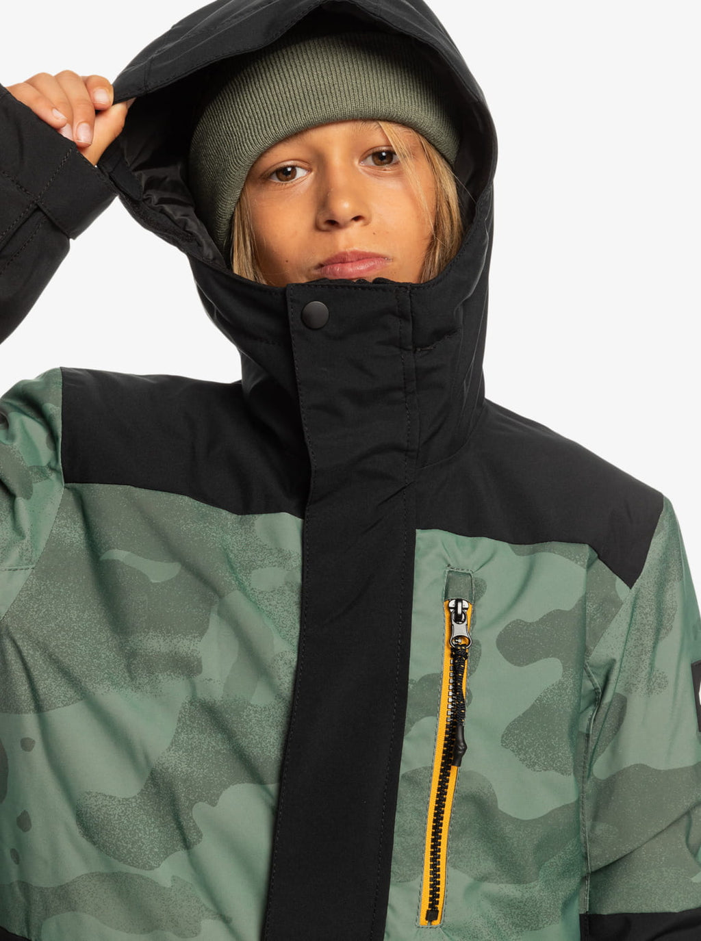 QUIKSILVER CIEPŁA KURTKA ZIMOWA DZIECIĘCA DLA CHŁOPCA OCIEPLANA