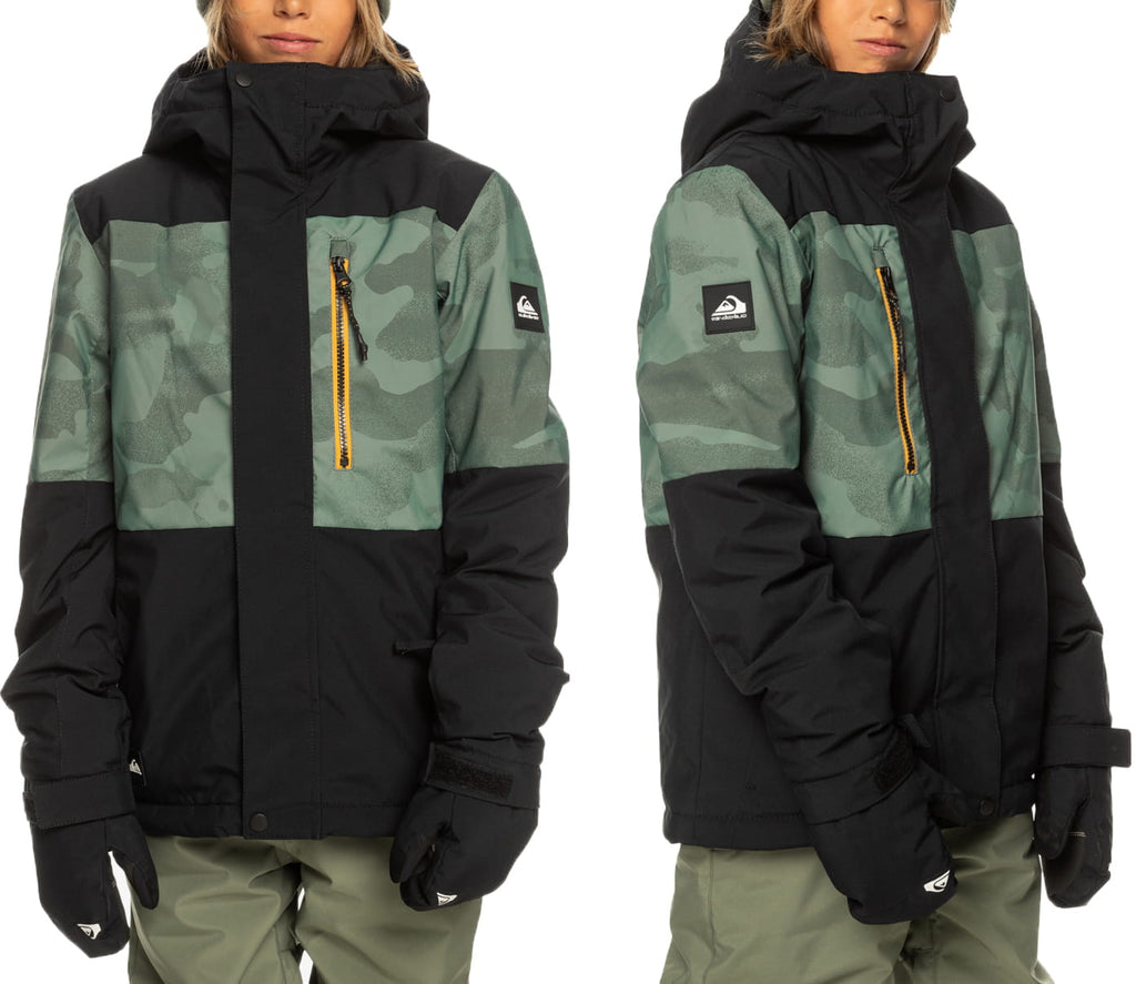 QUIKSILVER CIEPŁA KURTKA ZIMOWA DZIECIĘCA DLA CHŁOPCA OCIEPLANA