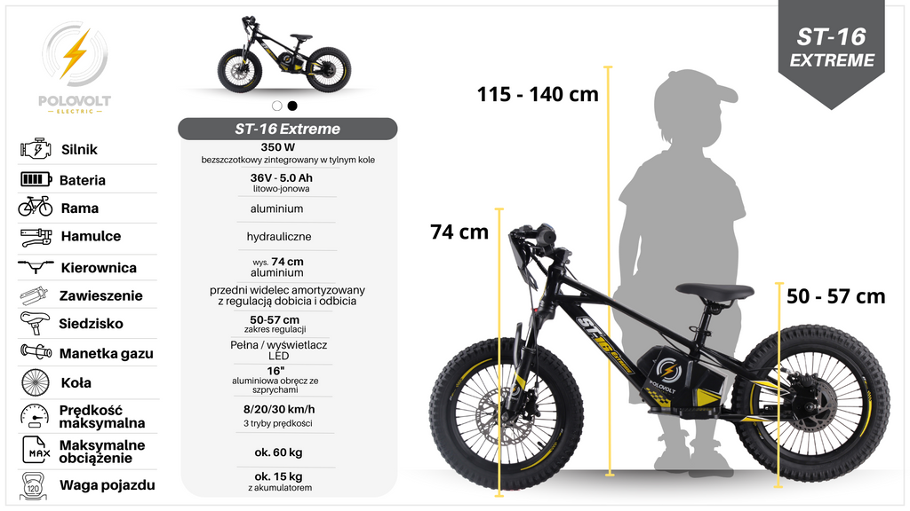 Polovolt ST-16 EXTREME (czarny i biały)